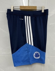 (S-4XL) 26-27 Cruzeiro EC Royal Blue Thailand Soccer Shorts-8841