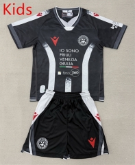 25-26 Udinese Calcio Home Black Kids/Youth Soccer Uniform-AY