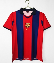 Retro Version 98-99 Barcelona Home Red&Blue Thailand Soccer Jersey AAA-C1046