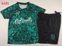 2025-2026 Special Arabic Version Palestine Green Kid/Youth Soccer Uniform-2038