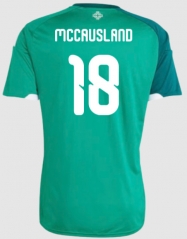 (S-4XL) 26-27 Northern Ireland Home Green (McCausland  #18) Thailand Soccer Jersey AAA-4506