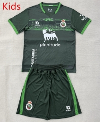 25-26 Racing de Santander Away Green Kids/Youth Soccer Uniform-AY