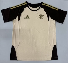 (S-4XL) 26-27 Flamengo Yellow Thailand Soccer Training AAA-908