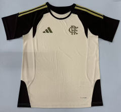 (S-4XL) 26-27 Flamengo Yellow Thailand Soccer Training AAA-908