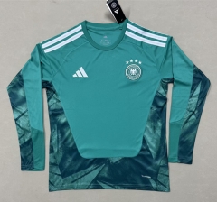 (S-4XL) 2026 World Cup Germany Goalkeeper Green LS Thailand Soccer Jersey AAA-4728