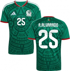 (S-4XL) 2026 World Cup Mexico Home Green (R.ALVARADO #25) Thailand Soccer Jersey AAA-4506