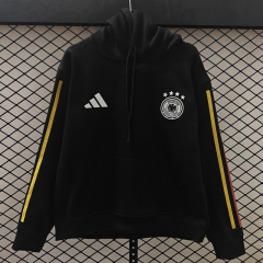 Player Version 26-27 Germany Home Black Thailand Soccer Tracksuit Top With Hat-CS