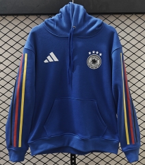 Player Version 26-27 Germany Home Blue Thailand Soccer Tracksuit Top With Hat-CS