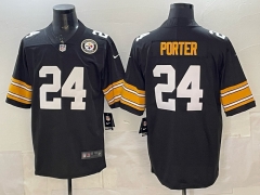Pittsburgh Steelers Black #24 NFL Jersey-0840
