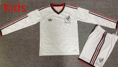 2026 World Cup Mexico Away White Kids/Youth Ls Soccer Uniform-912