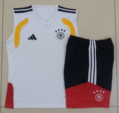 26-27 Germany White Thailand Soccer Vest Tracksuit-815