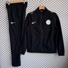 25-26 Paris SG Black Thailand Soccer Coat Uniform-2315