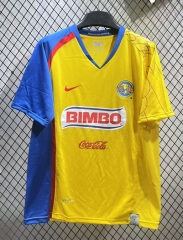 Retro Version 07-08 Club América Home Yellow Thailand Soccer Jersey AAA-2851