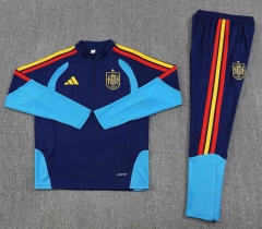 26-27 Spain Royal Blue Thailand Soccer Tracksuit-2315