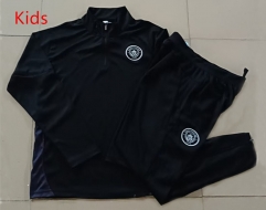 25-26 Manchester City Black Kids/Youth Soccer Tracksuit-815