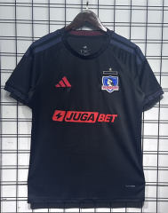 (S-4XL) 26-27 Colo-Colo Black Thailand Soccer Jersey AAA-2483