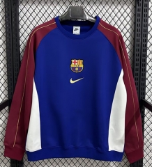 (M-4XL)25-26 Barcelona Blue Thailand Soccer Tracksuit-7209