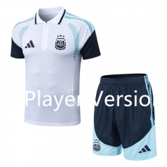 Player Version 26-27 Argentina White Thailand Soccer Uniform-9926