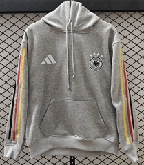Player Version 26-27 Germany Home Gray Thailand Soccer Tracksuit Top With Hat-CS