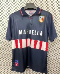 Retro Version 97-98 Atletico Madrid Away Royal Blue Thailand Soccer Jersey AAA-2044