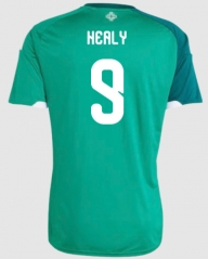 (S-4XL) 26-27 Northern Ireland Home Green (Healy  #9) Thailand Soccer Jersey AAA-4506