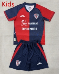 25-26 Cagliari Calcio Home Red&Blue Kids/Youth Soccer Uniform-AY