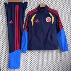 26-27 Colombia Royal Blue Thailand Soccer Coat Uniform-2315