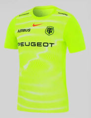 (S-5XL) 2026 Toulouse Home Fluorescent Green Thailand Rugby Shirt
