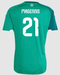 (S-4XL) 26-27 Northern Ireland Home Green (Magennis  #21) Thailand Soccer Jersey AAA-4506