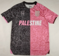 2025-2026 Special English Version Palestine Black&Grey&Pink Thailand Soccer Jersey AAA-2038