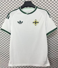 (S-4XL) 26-27 Northern Ireland Away White Thailand Soccer Jersey AAA-2044