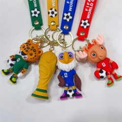 (Only One ) 2026 World Cup Mascot Soccer Keychain