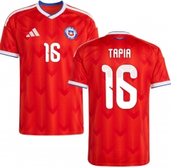 (S-4XL) 2026 World Cup Chile Home Red (TAPIA #16) Thailand Soccer Jersey AAA-512