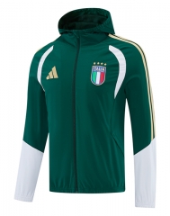 25-26 Italy Green Thailand Soccer Coat-LH