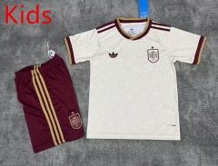 26-27 Spain Away White Kids/Youth Soccer Uniform-7209