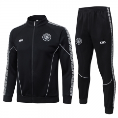 25-26 Ribbon Version Manchester City Black Thailand Soccer Jacket Uniform-815
