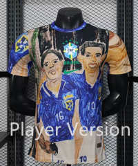 Player Version 26-27 Special version Brazil Blue&Yellow Thailand Soccer Jersey AAA-888