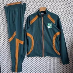 26-27 Cote d'Ivoire Green Thailand Trench Coats Uniform-2315