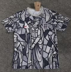 (S-4XL) 26-27 Special Version England Light Grey Thailand Soccer Jersey AAA-2315