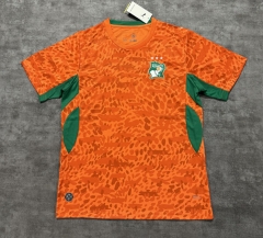 (S-4XL) 2026 Cote d'Ivoire Home Orange Thailand Soccer Jersey AAA-4506