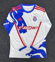 (S-4XL) 26-27 Universidad de Chile Away White Thailand Soccer Jersey AAA-2483