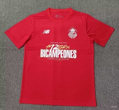(S-4XL) 26-27 Champion Version Deportivo Toluca FC Red Thailand Soccer Jersey AAA-5378
