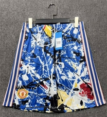 26-27 Special Version Manchester United Blue Thailand Soccer Shorts