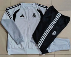 26-27 Real Madrid White Thailand Soccer Jacket Uniform-815