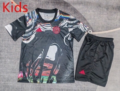 25-26 Manchester United Black&White Training Kids/Youth Soccer Uniform-9484