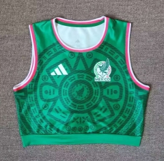 (S-XL) 2026 Mexico Home Green Women Thailand Soccer Vest Jersey AAA-5698