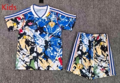 26-27 Special Edition Manchester United Blue&White Kids/Youth Soccer Uniform-6850