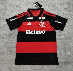 (S-4XL) 26-27 Flamengo Home Red&Black Thailand Soccer Jersey AAA-4506