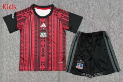 26-27 Colo-Colo Red Kids/Youth Soccer Uniform-6149