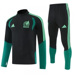 26-27 Mexico Black Thailand Soccer Tracksuit -4627